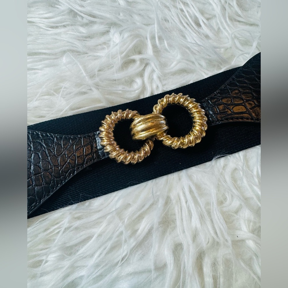 Zara stretchable Belt with Aged Buckle